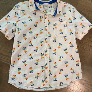 Rainbow Disney Collection Mickey Mouse Short Sleeve Shirt  – Unisex –Sz medium